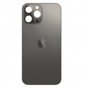 OEM iPhone 13 Pro Max Backcover Glass - резервен заден стъклен капак за iPhone 13 Pro Max (графит)