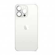 OEM iPhone 13 Pro Max Backcover Glass - резервен заден стъклен капак за iPhone 13 Pro Max (сребрист)