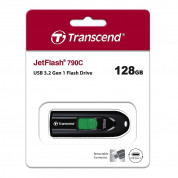 Transcend JetFlash 790C USB-C Pen Flash Drive 128GB - USB флаш памет с USB-C порт за компютри смартфони и таблети (черен) 5