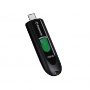 Transcend JetFlash 790C USB-C Pen Flash Drive 128GB - USB флаш памет с USB-C порт за компютри смартфони и таблети (черен)