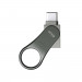 Silicone Power Mobile C80 Dual USB 3.2 Flash Drive 64GB - флаш памет с USB-A и USB-C порт (тъмносив) (64GB)  3