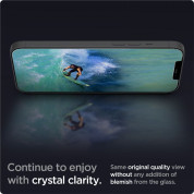 Spigen Glas.tR EZ Fit Tempered Glass 2 Pack - 2 броя стъклени защитни покрития за дисплея на iPhone 12 Pro, iPhone 12 (прозрачен) 4