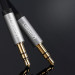Ugreen Flat Angled Aux Audio Cable - плосък качествен 3.5 мм. аудио кабел (100 см) (черен) 6