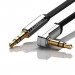 Ugreen Flat Angled Aux Audio Cable - плосък качествен 3.5 мм. аудио кабел (100 см) (черен) 7