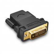 Ugreen DVI Male To HDMI Female Adapter FullHD - адаптер за свързване на DVI устройства към устройства с HDMI (черен) 1