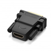 Ugreen DVI Male To HDMI Female Adapter FullHD - адаптер за свързване на DVI устройства към устройства с HDMI (черен) 2