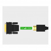 Ugreen DVI Male To HDMI Female Adapter FullHD - адаптер за свързване на DVI устройства към устройства с HDMI (черен) 5
