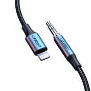 Ugreen MFi Audio Cable With Lightning Connector - качествен аудио кабел от Lightning към 3.5 мм. аудио жак (100см) (черен)  1