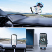 Joyroom Mechanical Car Mount for Dashboard - универсална поставка за таблото на кола за смартфони (черен)  7