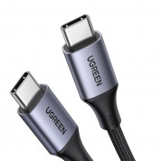 Ugreen USB-C to USB-C Cable 240W - кабел с бързо зареждане за устройства с USB-C порт (200 см) (черен) 