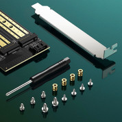 Ugreen PCIe 3.0 x4 to M.2 M-Key + M.2 B-Key Adapter - адаптер за използване на M.2 SSD на устройства с PCIe 3.0 слотове (черен) 7