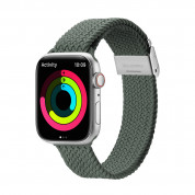 Dux Ducis Strap Mixture II Version strap for Apple Watch 42mm, 44mm, 45mm, Ultra 49mm (braided bracelet olive green)
