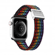 Dux Ducis Strap Mixture II Version strap for Apple Watch 42mm, 44mm, 45mm, Ultra 49mm (braided bracelet dark stripes) 1