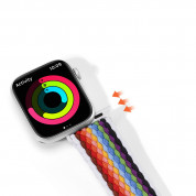 Dux Ducis Strap Mixture II Version strap for Apple Watch 42mm, 44mm, 45mm, Ultra 49mm (braided band bracelet pale stripes) 2