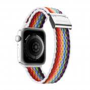 Dux Ducis Strap Mixture II Version strap for Apple Watch 42mm, 44mm, 45mm, Ultra 49mm (braided band bracelet pale stripes) 1