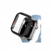 Tech-Protect Defense 360 Case - качествен твърд кейс с вграден стъклен протектор за дисплея на Apple Watch 45мм (черен-oранжев) 1