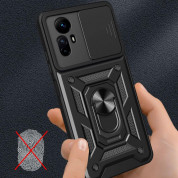 Tech-Protect CamShield Pro Hard Case - хибриден удароустойчив кейс с пръстен против изпускане за Xiaomi Redmi Note 12s (черен) 4