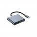 Tech-Protect V1-hub 3in1 - USB-C хъб поддържащ HDMI, USB-C и USB функционалности (тъмносив) 1