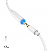 Dudao Lightning to 3.5 mm Audio Adapter - адаптер от Lightning към 3.5 мм аудио жак за устройства с Lightning порт (10 см) (бял) 3