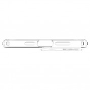 Spigen Crystal Flex Case - тънък качествен силиконов (TPU) калъф за iPhone 14 Pro (прозрачен)  4