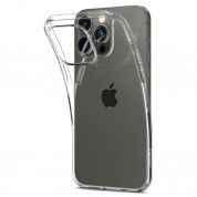 Spigen Crystal Flex Case - тънък качествен силиконов (TPU) калъф за iPhone 14 Pro (прозрачен)  5