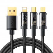 Joyroom 3-in-1 Charging Cable (120 cm) (black)