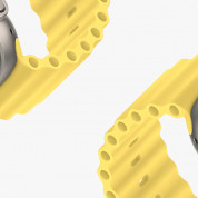 Dux Ducis Silicone Bracelet Strap (OceanWave Version) for Apple Watch 42мм, 44мм, 45мм, Ultra 49мм (yellow) 4