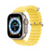 Dux Ducis Silicone Bracelet Strap (OceanWave Version) - силиконова каишка за Apple Watch 42мм, 44мм, 45мм, Ultra 49мм (жълт) 1