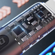 Dudao USB-C to USB-C Cable 120W - кабел с бързо зареждане за устройства с USB-C порт (100 см) (сив)  2