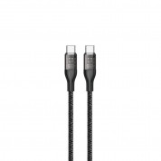 Dudao USB-C to USB-C Cable 120W - кабел с бързо зареждане за устройства с USB-C порт (100 см) (сив) 