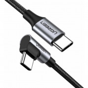 Ugreen USB-C to USB-C Cable 60W - кабел с с бързо зареждане за устройства с USB-C порт (100 см) (черен)
