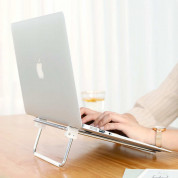 Ugreen Adjustable Laptop Stand for Laptops - сгъваема стоманена поставка за MacBook и лаптопи до 17 инча (сребрист) 1