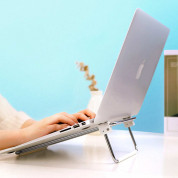 Ugreen Adjustable Laptop Stand for Laptops - сгъваема стоманена поставка за MacBook и лаптопи до 17 инча (сребрист) 4