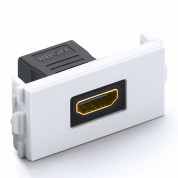 Ugreen Panel with HDMI Connector Straight - HDMI панел за Ugreen розетка (бял)