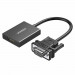 Ugreen HDMI to VGA Adapter - HDMI към VGA адаптер с 3.5 аудио изход и USB-C вход (15 см) (черен) 1