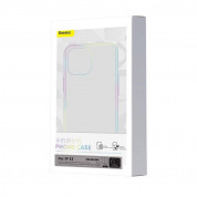 Baseus Crystal Magnetic Case Set (ARSJ010602) - поликарбонатов кейс с MagSafe и стъклено защитно покритие за дисплея за iPhone 13 (прозрачен) 6