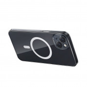 Baseus Crystal Magnetic Case Set (ARSJ010602) - поликарбонатов кейс с MagSafe и стъклено защитно покритие за дисплея за iPhone 13 (прозрачен) 5