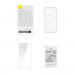 Baseus Crystal Magnetic Case Set (ARSJ010702) - поликарбонатов кейс с MagSafe и стъклено защитно покритие за дисплея за iPhone 13 Pro (прозрачен) 10