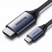 Ugreen 8K 60Hz USB-C to HDMI Cable - кабел с поддръжка на 8K за свързване от USB-C към HDMI (тъмносив) 1