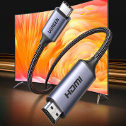 Ugreen 8K 60Hz USB-C to HDMI Cable - кабел с поддръжка на 8K за свързване от USB-C към HDMI (тъмносив) 2