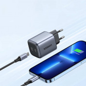 Ugreen Fast Charger GaN 45W - захранване за ел. мрежа смартфони и таблети с 2xUSB-C изхода и с технология за бързо зареждане (черен) 2