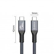 Orico Thunderbolt 4 Cable - USB-C към USB-C кабел с Thunderbolt 4 (30 см) (тъмносив) 3
