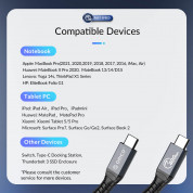 Orico Thunderbolt 4 Cable - USB-C към USB-C кабел с Thunderbolt 4 (30 см) (тъмносив) 14