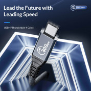 Orico Thunderbolt 4 Cable - USB-C към USB-C кабел с Thunderbolt 4 (30 см) (тъмносив) 4