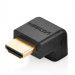 Ugreen Angled 4K HDMI Male to HDMI Female Adapter Bottom - адаптер от мъжко HDMI към женско HDMI (черен) 1