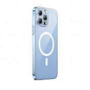 Baseus Crystal Magnetic Case Set (ARSJ011002) - поликарбонатов кейс с MagSafe и стъклено защитно покритие за дисплея за iPhone 14 Pro (прозрачен) 1