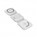 Choetech 3-in-1 MagSafe Wireless Charger 15W - тройна поставка (пад) за безжично зареждане на iPhone с Magsafe, Apple Watch и Qi съвместими устройства (бял) 1