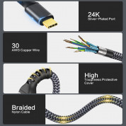 VCOM USB 4.0 Cable - USB-C към USB-C кабел стандарт USB 4.0 (200 см) (черен)  2