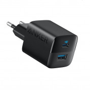 Anker 323 Fast Wall Charger 33W - захранване за ел. мрежа с USB-A и USB-C изходи и технология за бързо зареждане (черен)