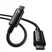 Baseus Tungsten Gold USB-C to USB-C Cable 240W (CAWJ040001) - кабел с бързо зареждане за устройства с USB-C порт (100 см) (черен)  1